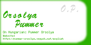 orsolya pummer business card